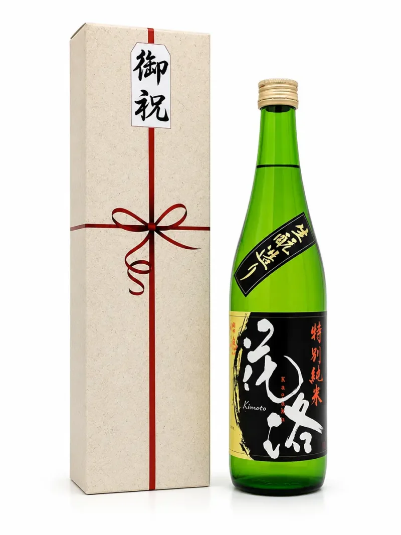 Edle japanische Sake-Flasche mit Geschenkbox, traditionell und hochwertig, für besondere Anlässe, präsentiert von Friedel Schober, Deutscher Sake-Experte, für genussvolle Momente und Sake-Qualität.