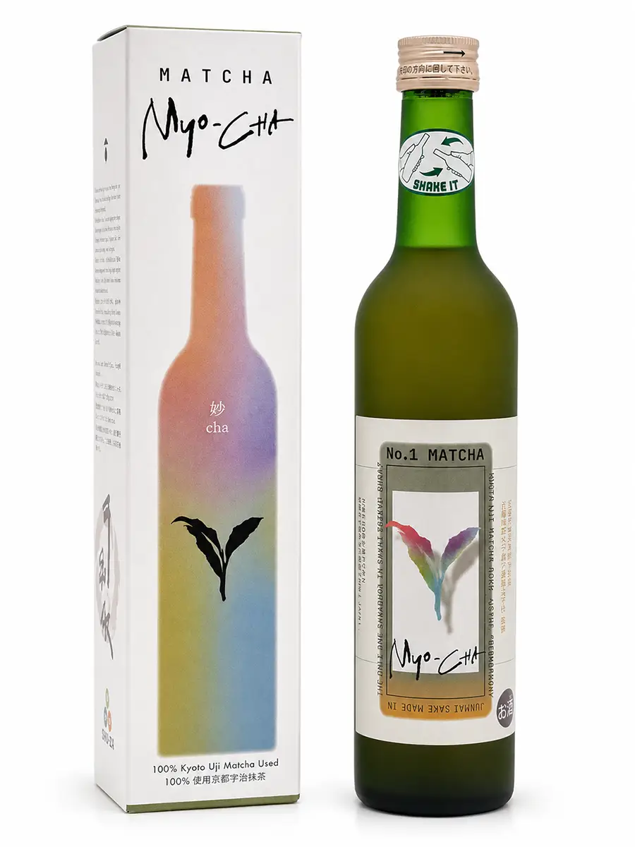 Myo-Cha Matcha Likör 500ml Flasche mit Karton