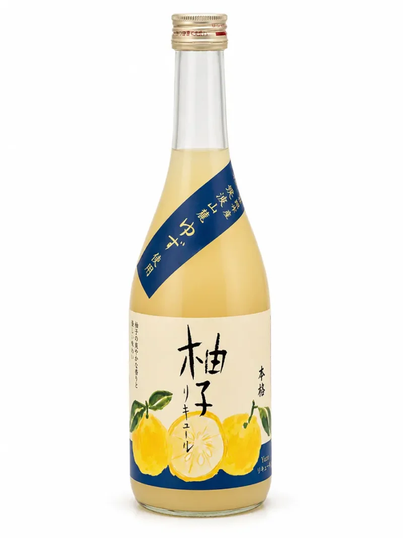 Raifuku Yuzu-Likör 720 ml Flasche vorne