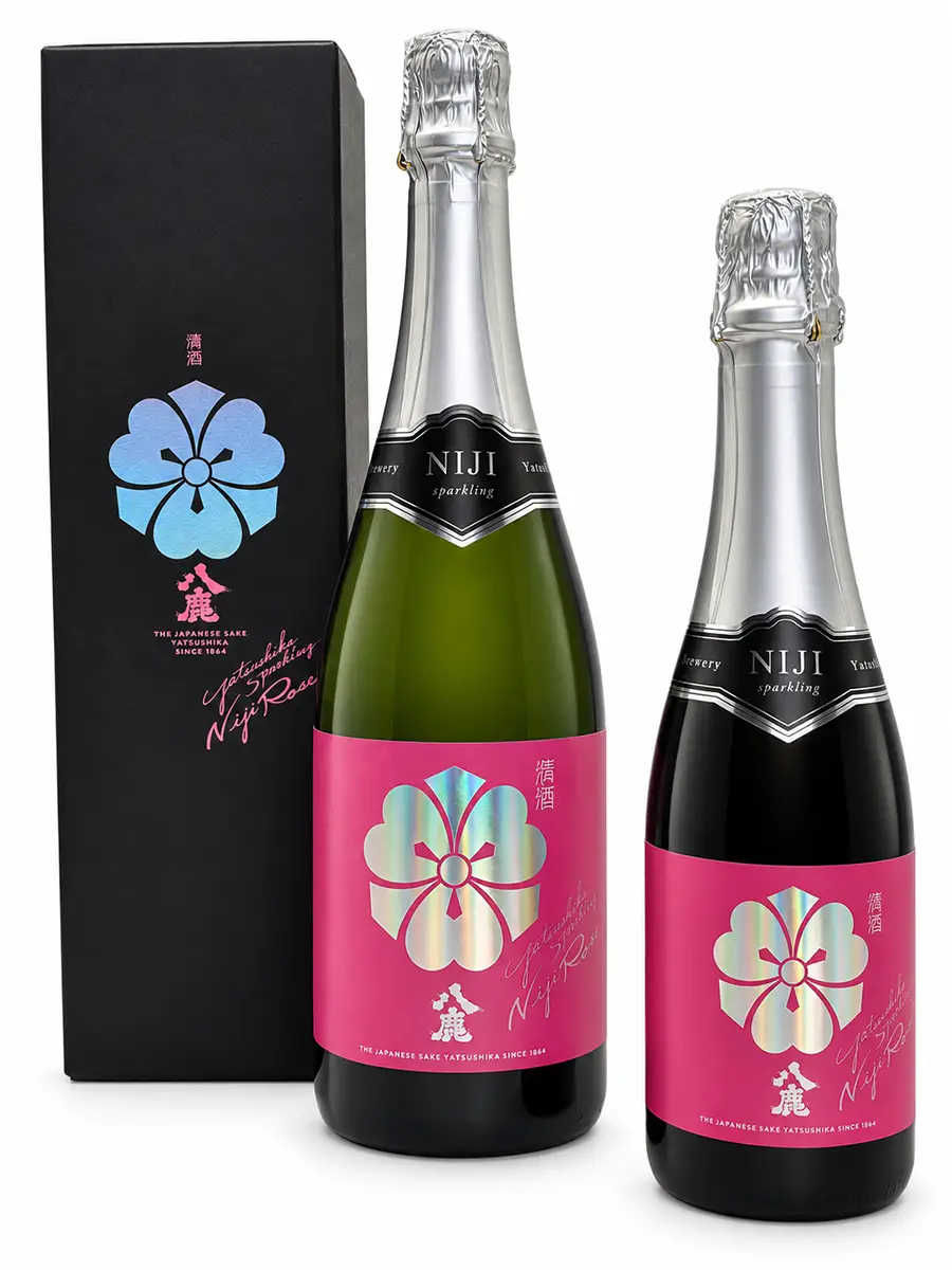 Yatsushika-Sparkling-Niji-Rose-Junmai-Friedel Schober